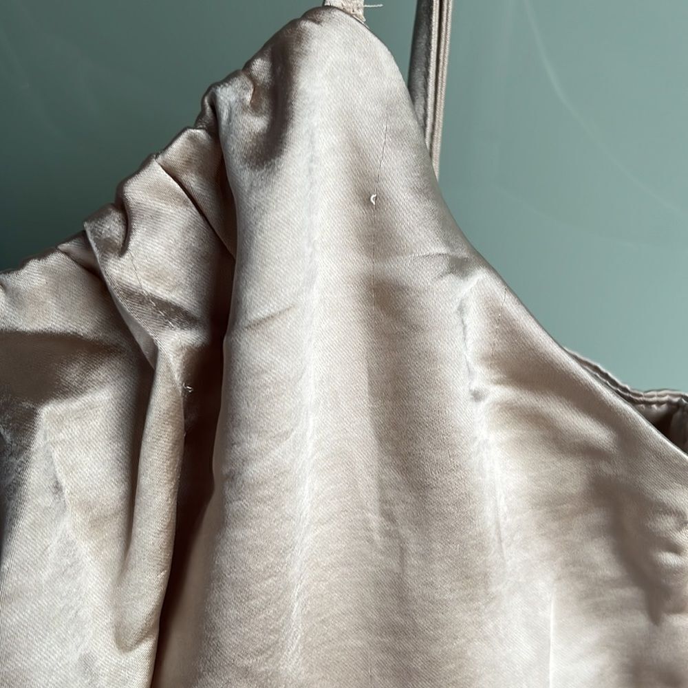 Lulus Luxe'd Out Champagne Satin Top - Picture 6 of 9